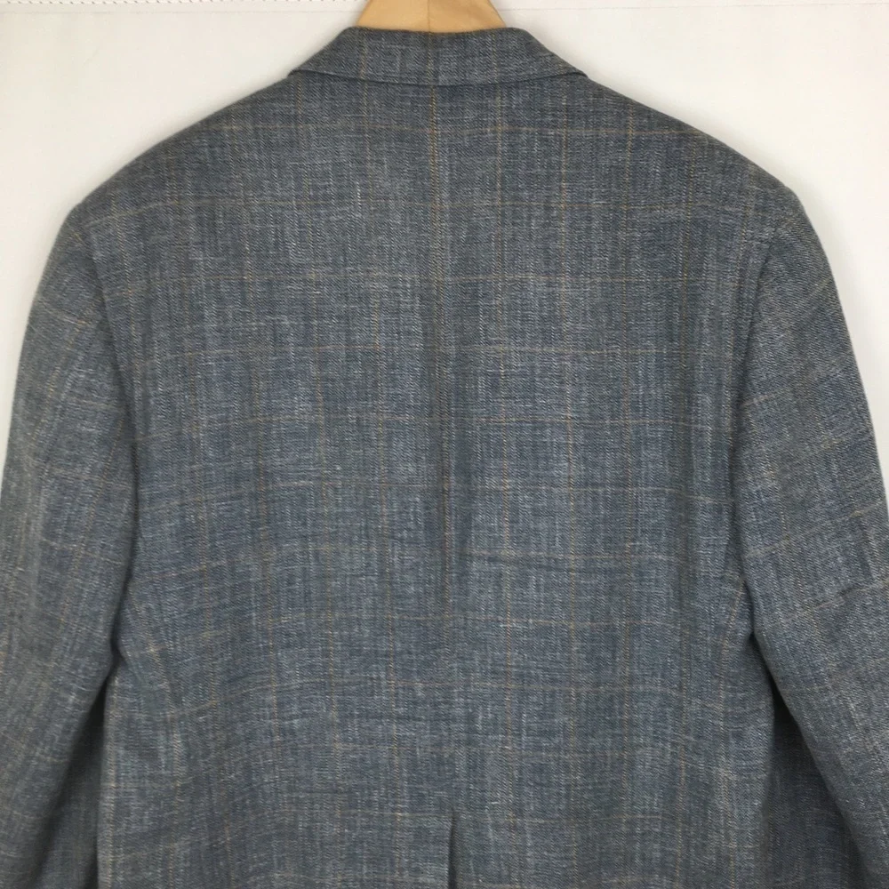 Brooks Brothers Mens Blazer Sports Coat Blue Plaid Size 42R